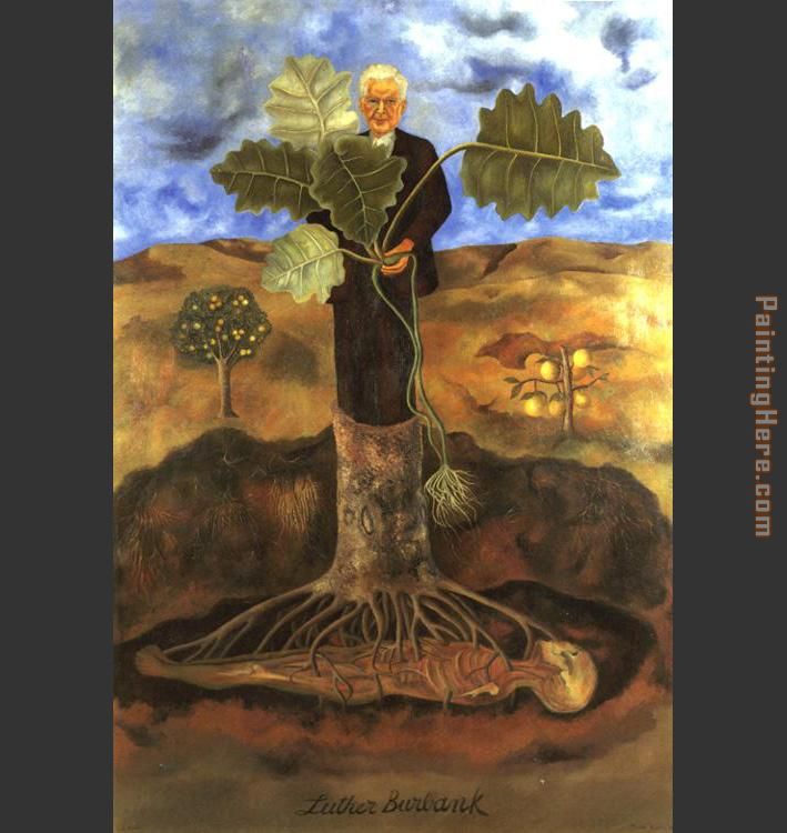 Luther Burbank painting - Frida Kahlo Luther Burbank art painting